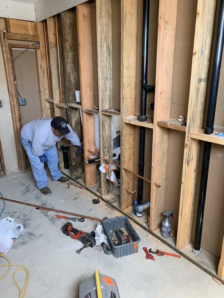 Commercial rough-in plumbing for Water Heater Replacement in South Danville